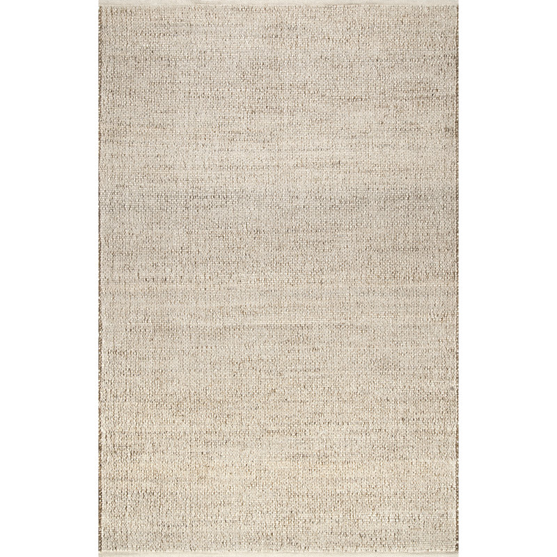 Beachcrest Home Helton Handmade Flatweave Jute/Cotton Beige Rug